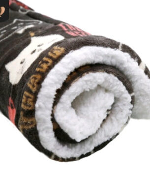 Cute Cat Blankets Dog Pet Mat