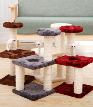 Explosive Cat Climbing Frame, Small Cat Tree, Cat Toy, Sisal Cat Jumping Platform, Cat Supplies, Cat Scratching Post, Pet Supplies