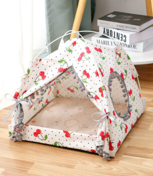 Cat Tent Cat Cat House Enclosed Pet Bed