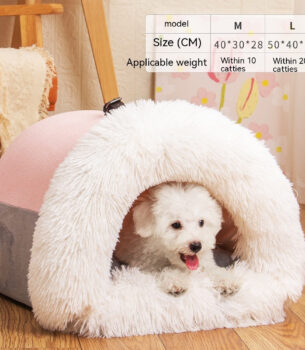 New Splice Portable Pet Nest Portable Autumn And Winter Warm Dog Nest Moisture-proof Long Fur Cat Nest Cross Border Pet Nest